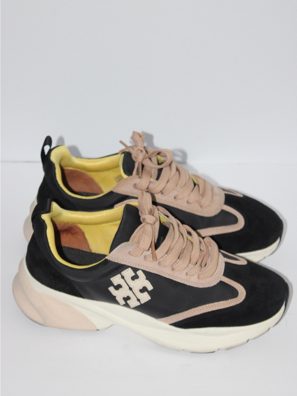 Women’s Black and Beige Fashion Sneakers - Picture 3 of 14